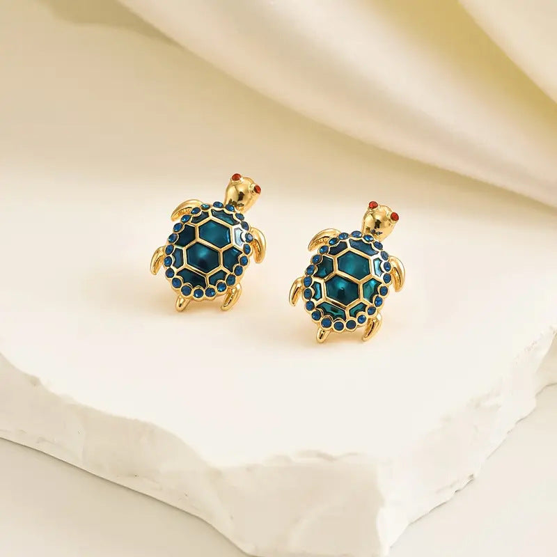 Wholesale 	
Zinc alloy turtle earrings