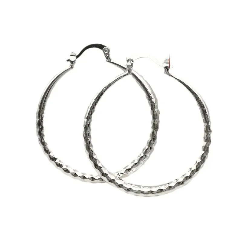 Wholesale  Hoop Earrings Copper Silver Plated Jewelry