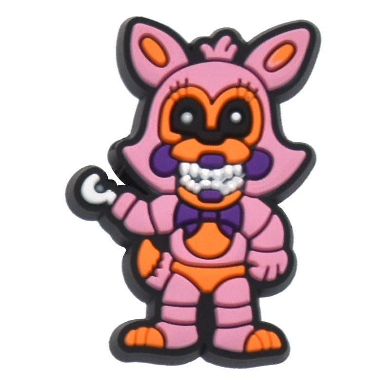 Wholesale Random 100pcs Animal PVC Soft Rubber Shoe Buckle Decoration ACC-SC-RYY074