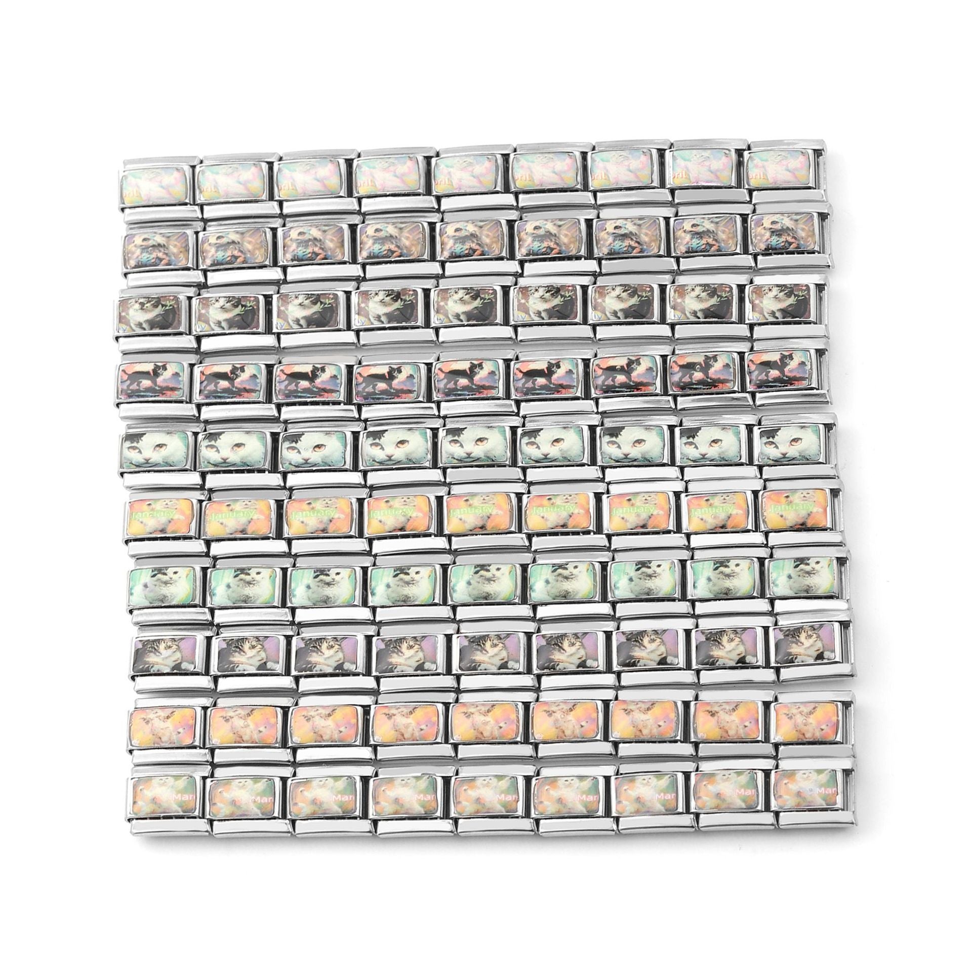 Wholesale Italian Charm Bracelet DIY Splicing Removable Stainless Steel Composable Bracelet ACC-BT-XY056