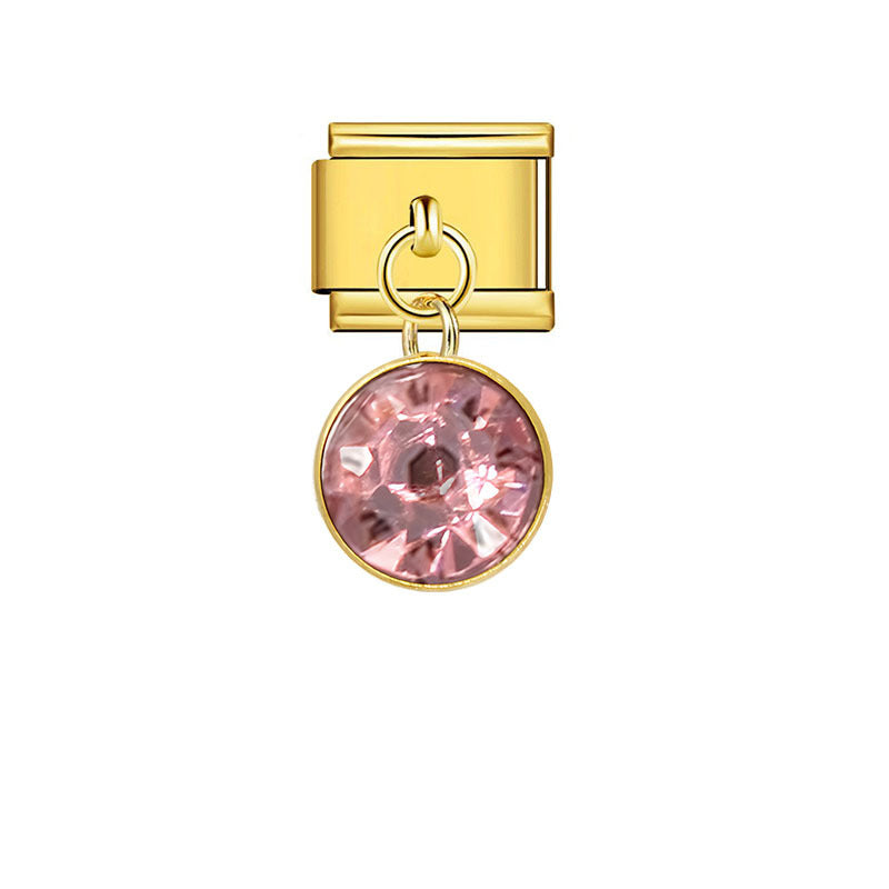Wholesale Stainless Steel Electroplated Gold Starry Sky Pendant DIY Jewelry Accessory