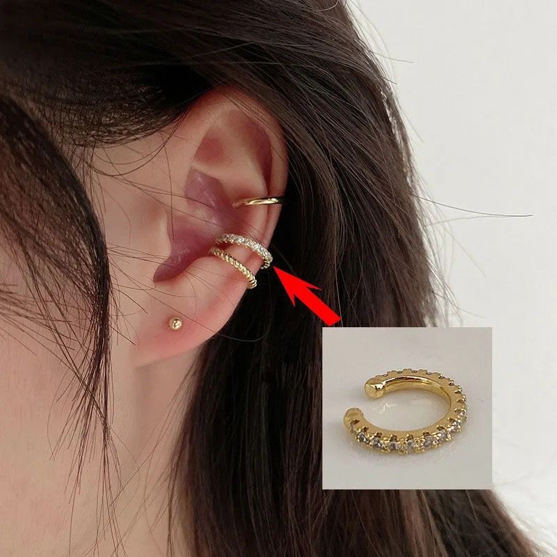 Wholesale Fashion Retro Ear Cuff Simple Semicircle Design Everyday Jewelry Accessory