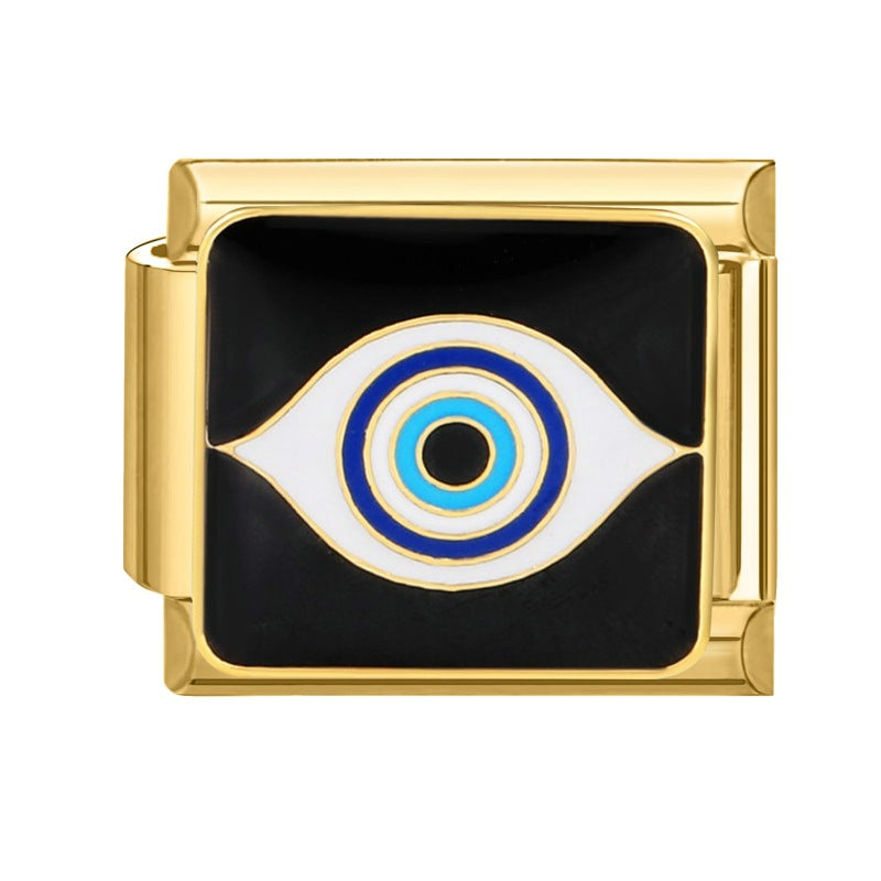 Pulsera de encanto italiano al por mayor de 9 mm empalmado lindo colgante creativo colgante de acero inoxidable brazalete compuesto por acero inoxidable