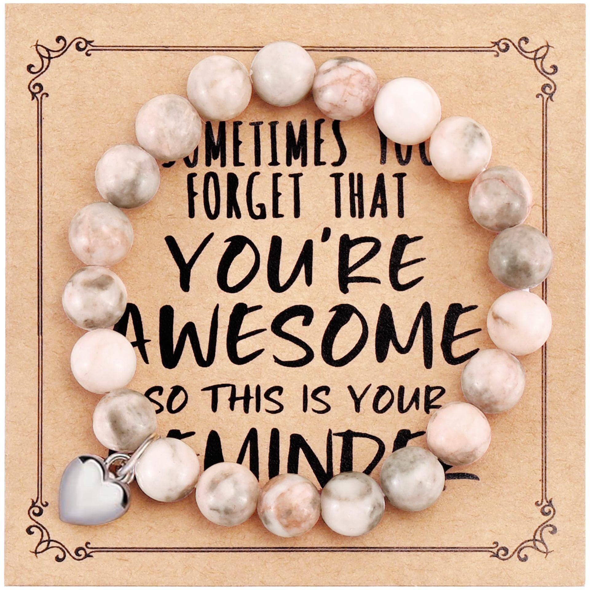 Wholesale 8mm Natural Stone Powder Zebra Tiger Eye Stone Bracelet