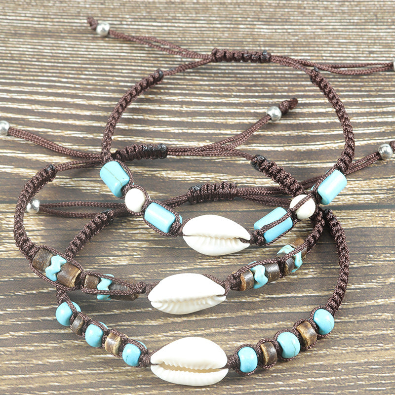 Wholesale  retro shell turquoise bracelet