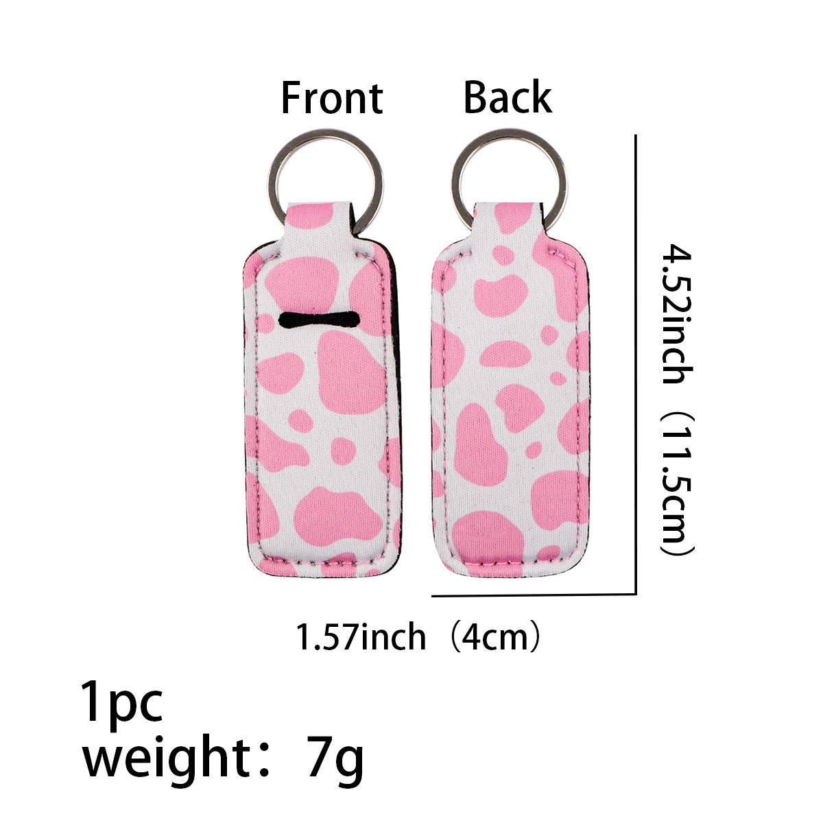 Wholesale 6pcs Leopard Lipstick Set Keychains