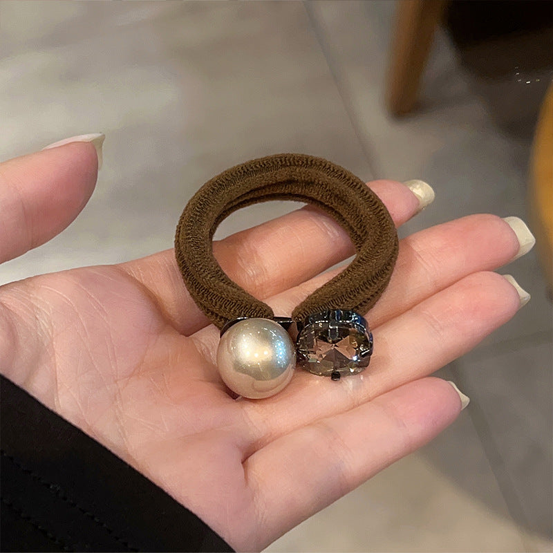 Wholesale pearl hair rope hair ring ball headdress