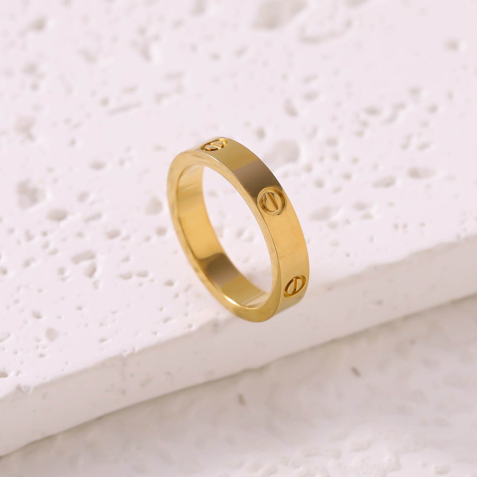 Wholesale Trendy Diamond Nail Couple Ring Everyday Fashion Accessory Gift