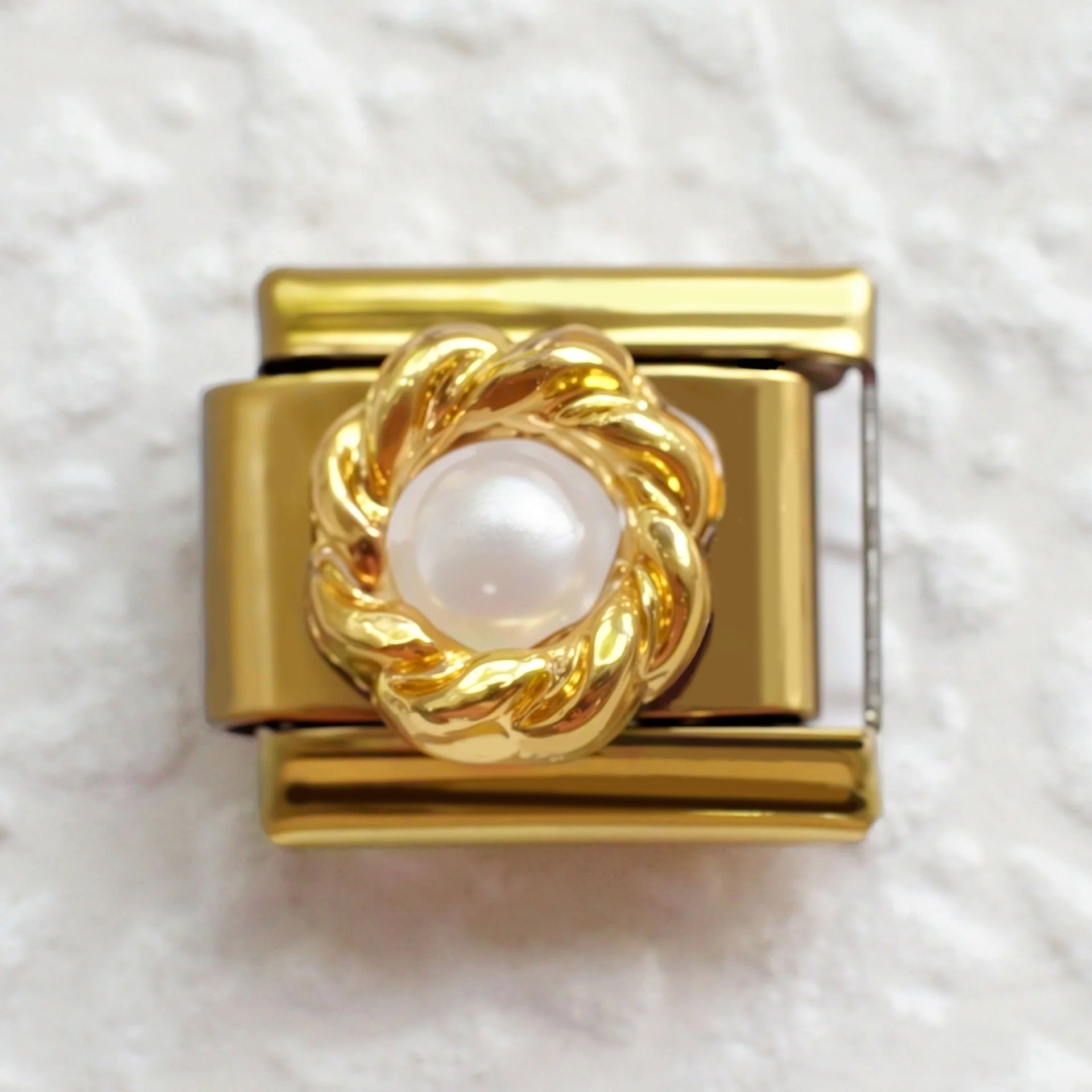 Wholesale  5pcs Italian Charm Bracelet 9mm DIY Splicing Animal Pearl Stainless Steel Composable Bracelet