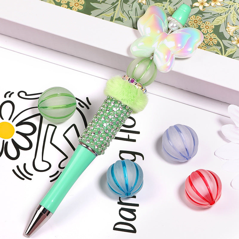 Wholesale 100pcs 16mm Colorful Frosted Pumpkin Beaded Acrylic Beads ACC-BDS-BLG033