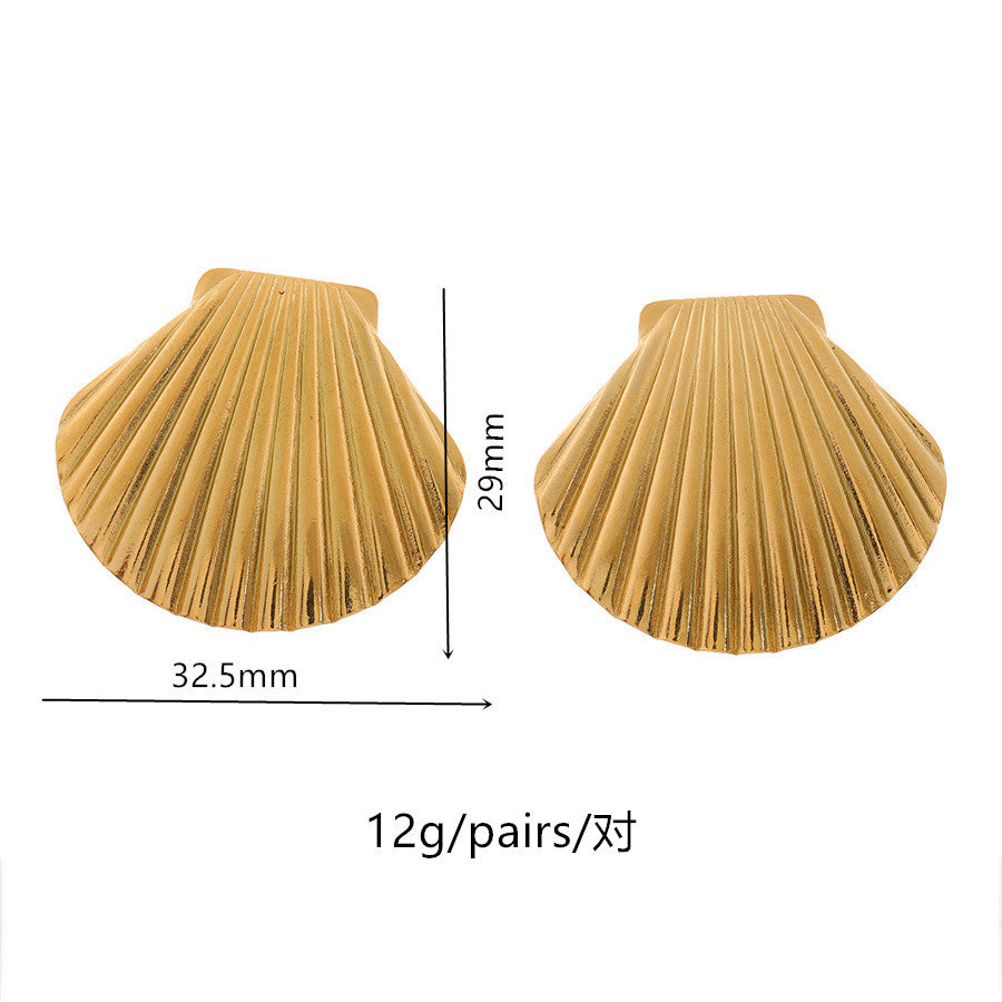 Wholesale Titanium Steel Earrings 18k Gold Plated Earrings Geometric Earrings ACC-ES-TaiYu001