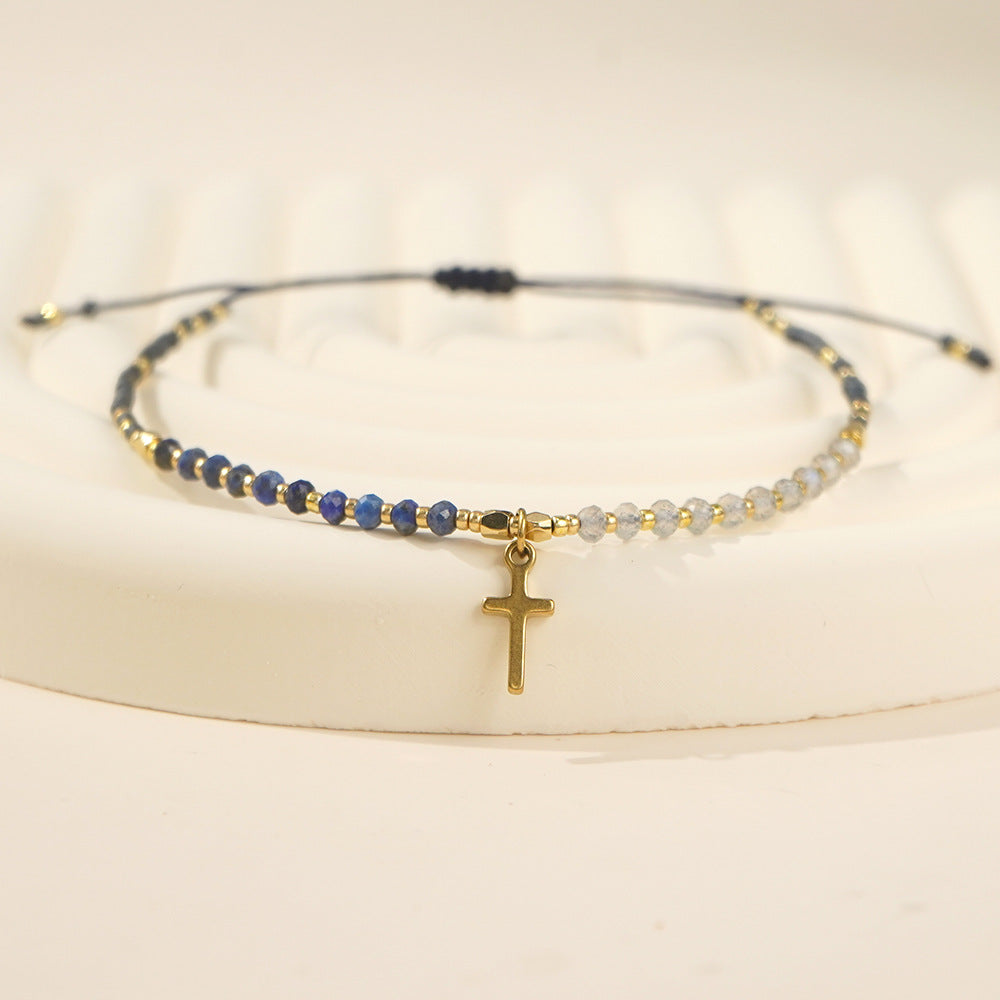 Bracelet en gros en titane en acier en acier bohème