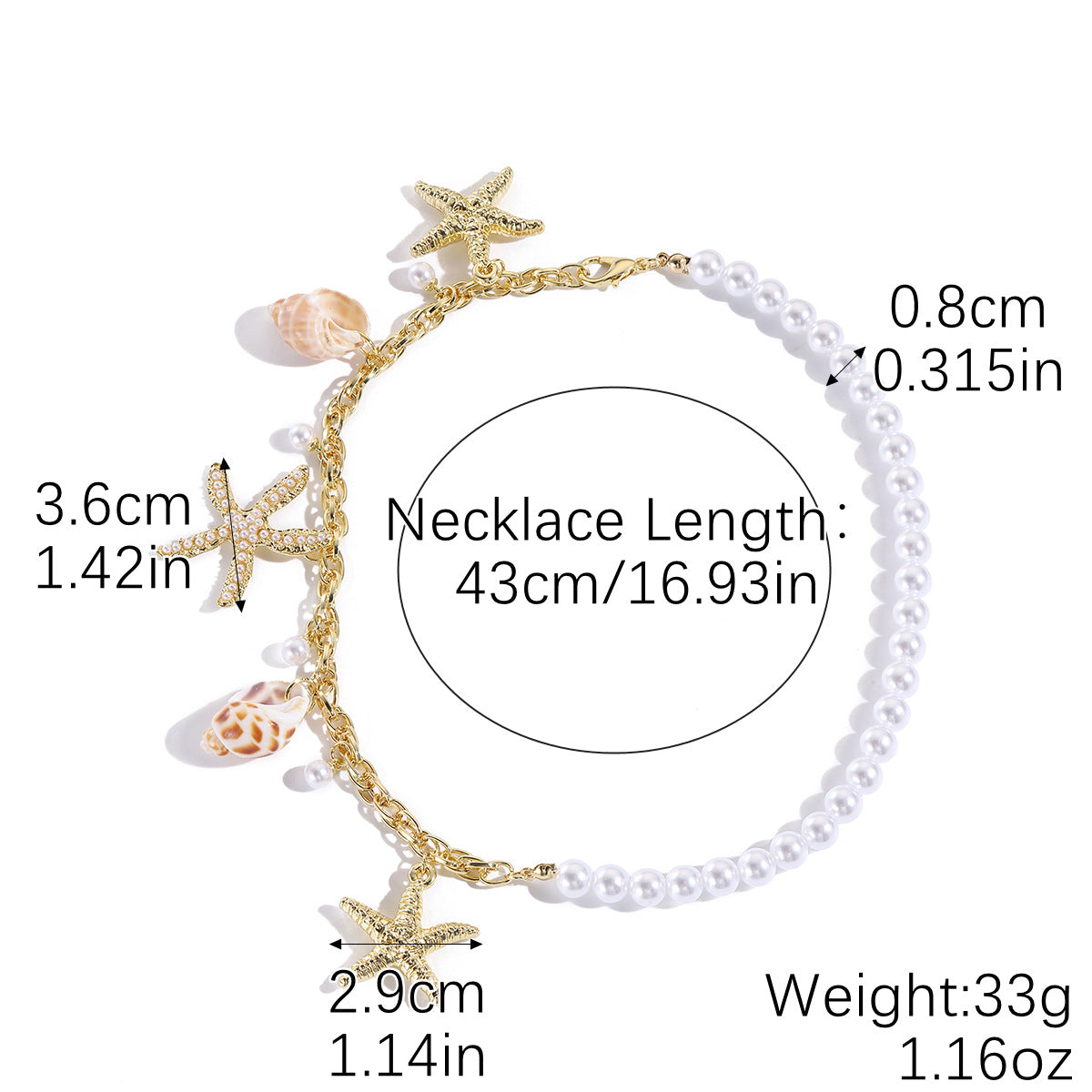 Wholesale Pearl White High-end Simple Style Necklace