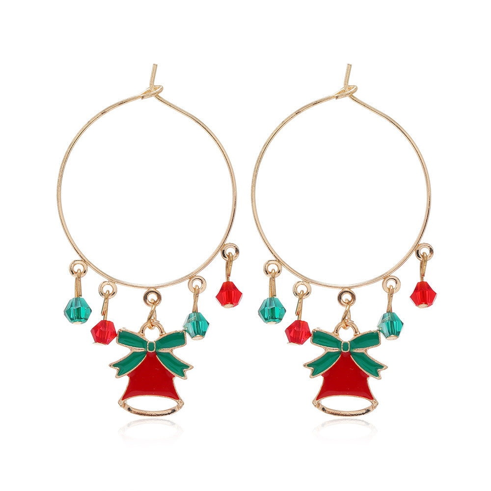 Wholesale Christmas Tree Bell Boots Pendant Earrings ACC-ES-DingZhou001