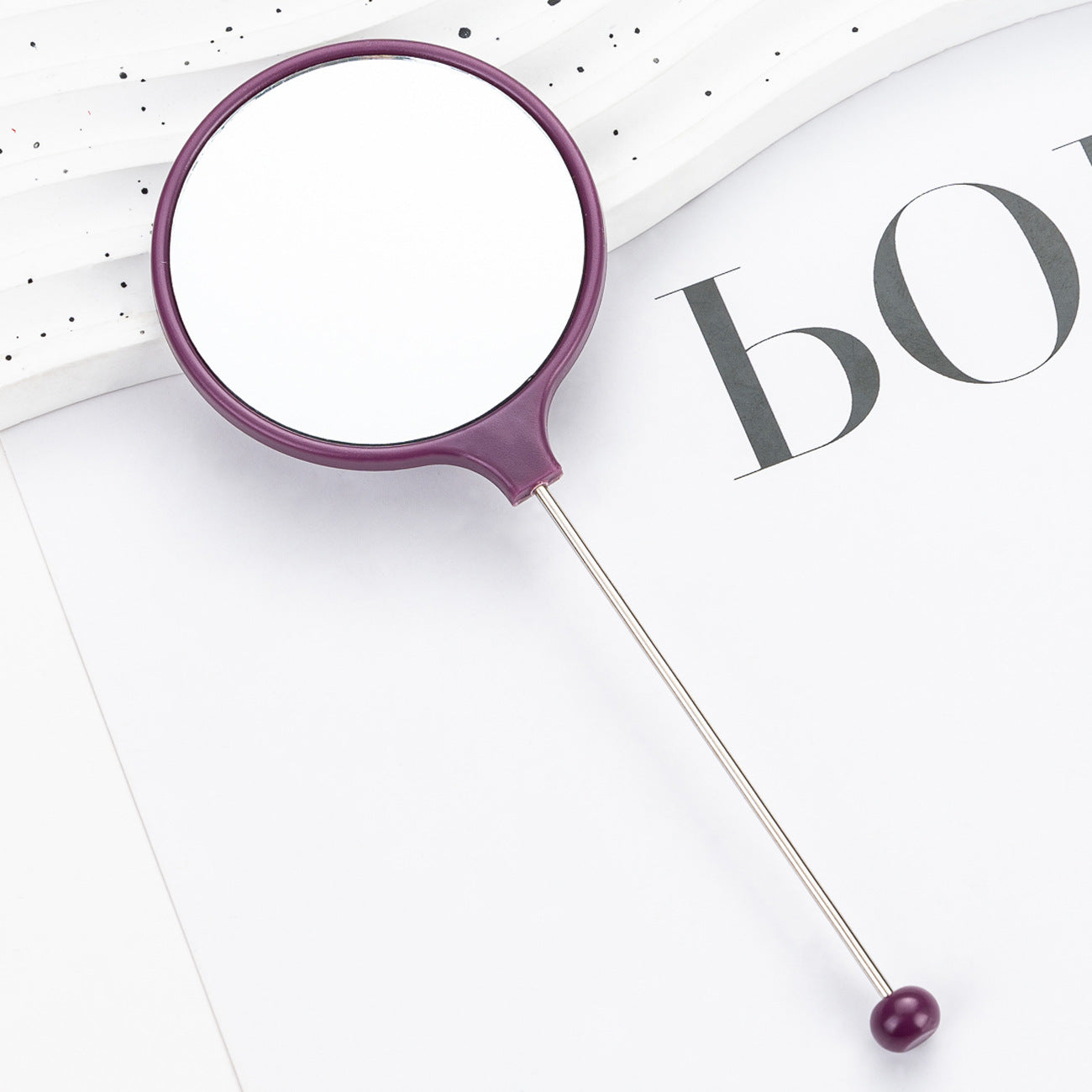 Wholesale DIY Beadable Handheld Mirrors Mini Round for DIY Beaded Crafts