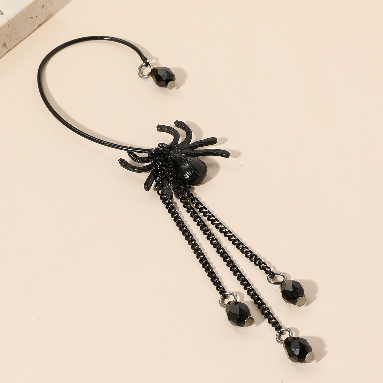 Wholesale Halloween Gothic Style Skull Earrings Long Tassel Alloy Earrings ACC-ES-JunJie001