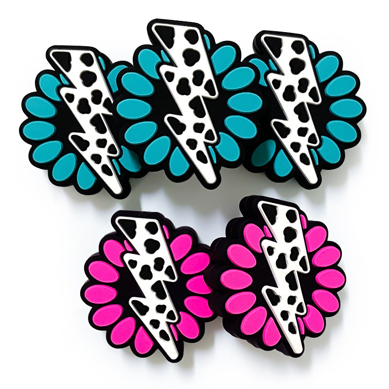 Wholesale 10PCS Lightning Jewelry Accessories Silicone Beads Cartoon Diy Pacifier Chain Keychain Accessories ACC-BDS-WDX204