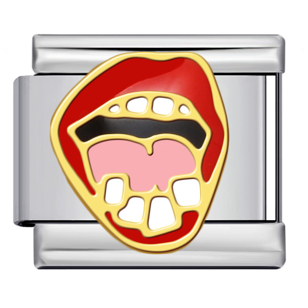 Wholesale Italian Charm Bracelet 9mm DIY Pink Gold Plated Series  Creative Stainless Steel Composable Bracelet