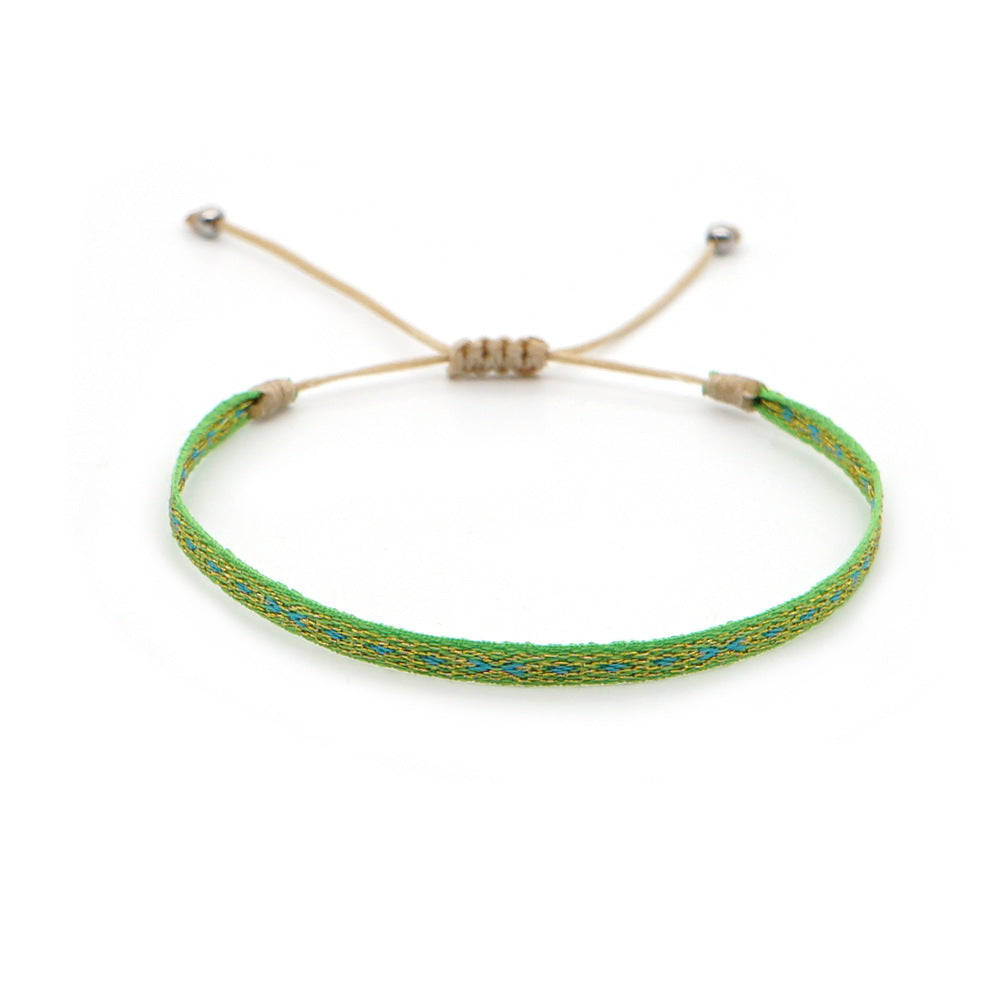 Wholesale Ethnic Style Webbing Lucky Stacking Bracelets Miyuki ACC-BT-Qiqi020