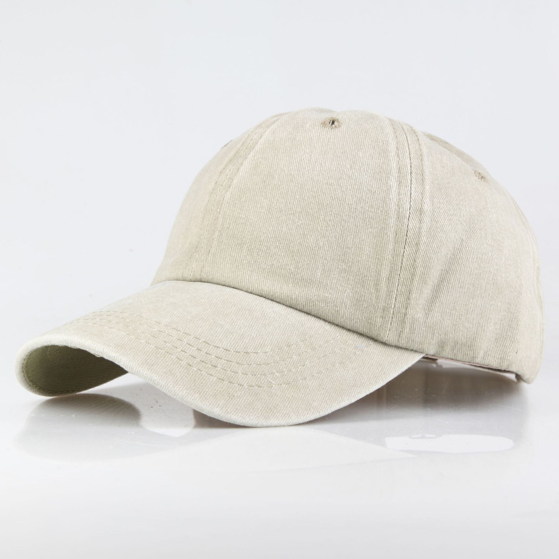 Wholesale Washed Pure Cotton Solid Color Light Plate Baseball Cap