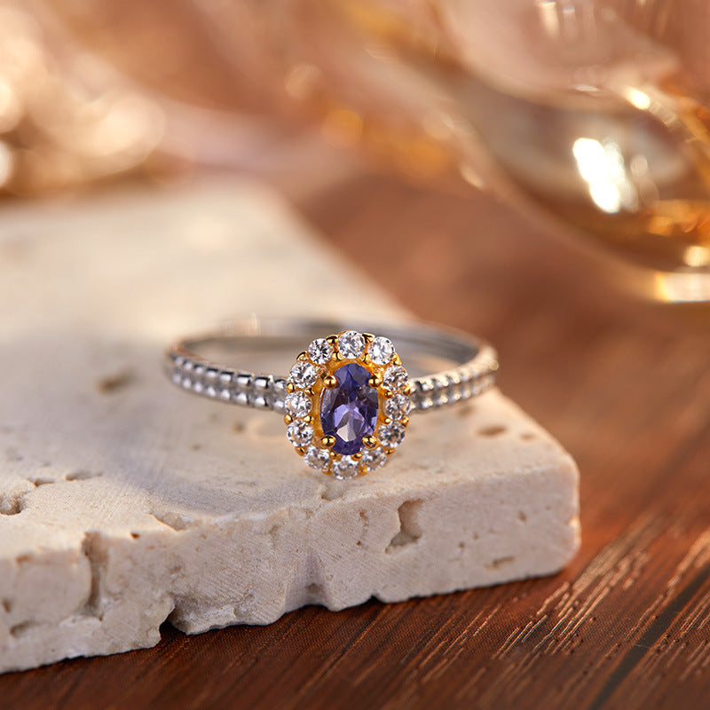 Wholesale Natural Gemstone S925 Sterling Silver Rings