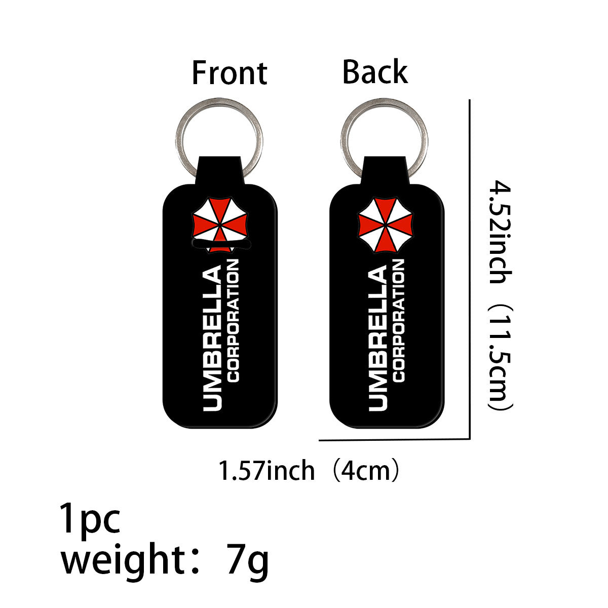 Wholesale 6pcs Umbrella Organization Lipstick Protective Case Keychain