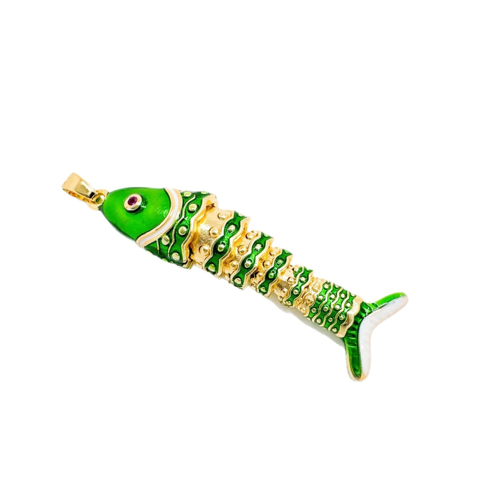 Wholesale Copper Electroplated Fish Pendant Necklace,  Oil-Drip Colorful Design,  Fashion Accessory for Women