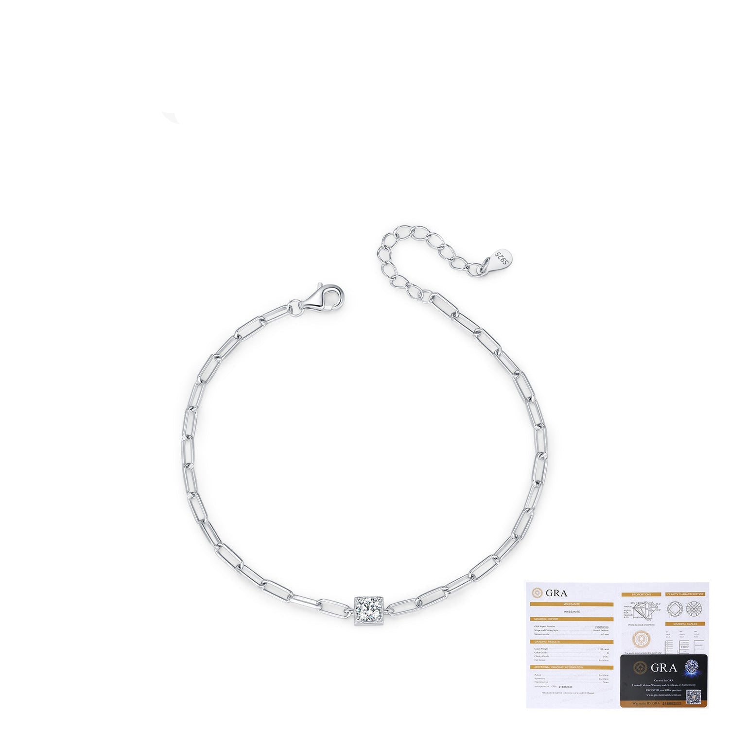 Wholesale Diamond Bracelet S925 Sterling Silver Light Luxury Bracelet