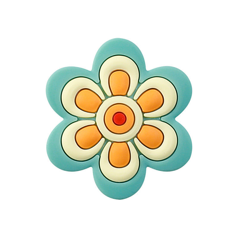 Wholesale 20pcs Colorful Flower Silicone Focal Beads DIY Beading Accessories ACC-BDS-RongFa010