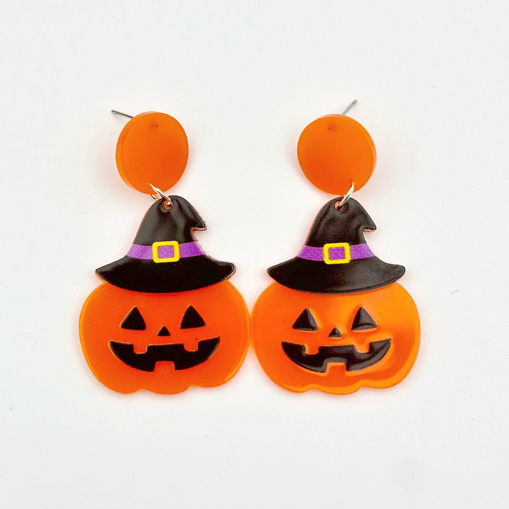 Wholesale Halloween Hollow Acrylic Earrings ACC-ES-Weiw005