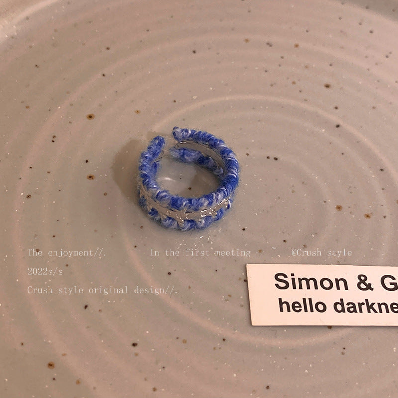 Wholesale Love zircon plush open ring