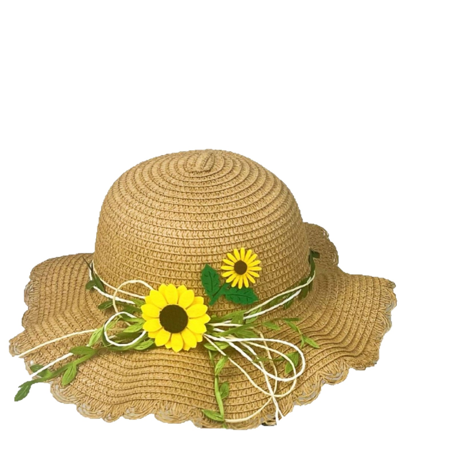 Wholesale  Straw Hat  Sunflower Bucket Hat