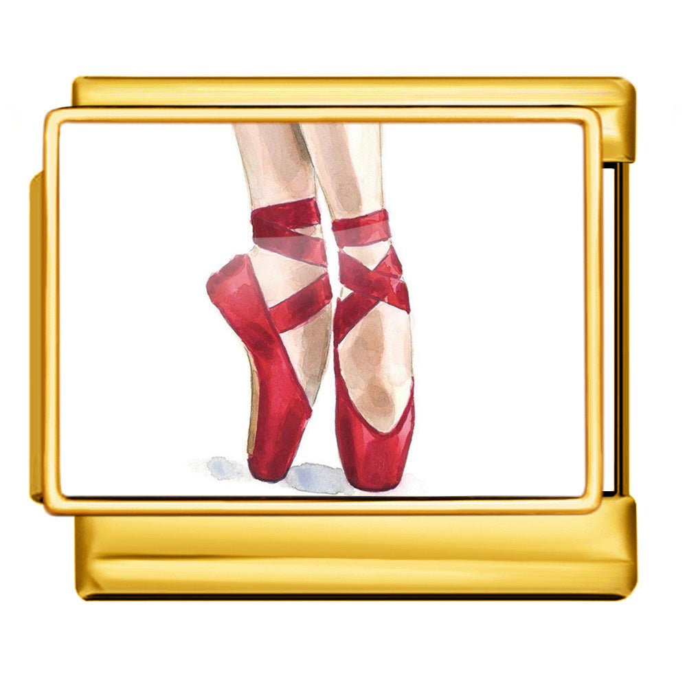 Wholesale  Italian Charm Bracelet 9mm DIY image printingCreative Stainless Steel Composable Bracelet