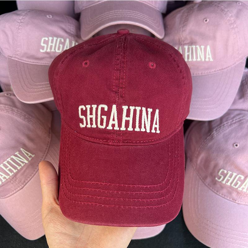 Wholesale Dried Rose Pink Letters Embroidered Baseball Cap ACC-HT-Yizhan003