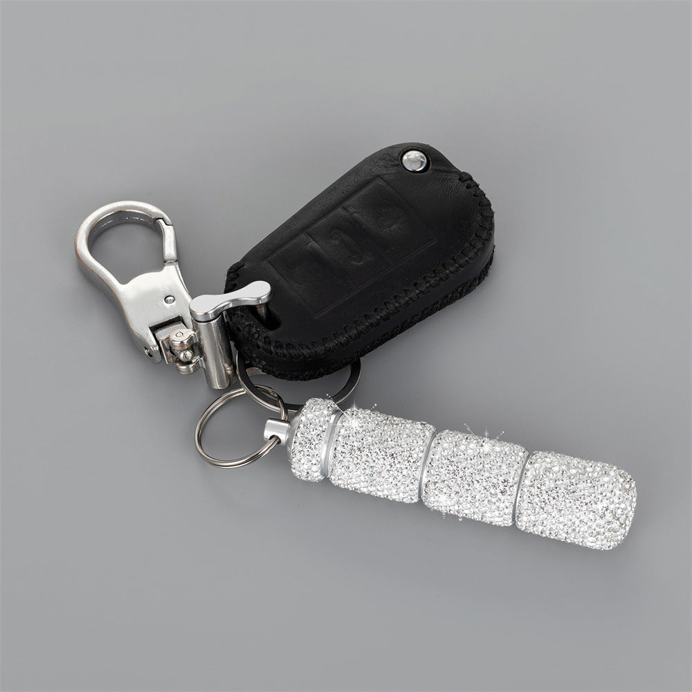 Wholesale Rhinestone Three Section Mini Medicine Bottle Aluminum Alloy Keychain ACC-KC-ZW001