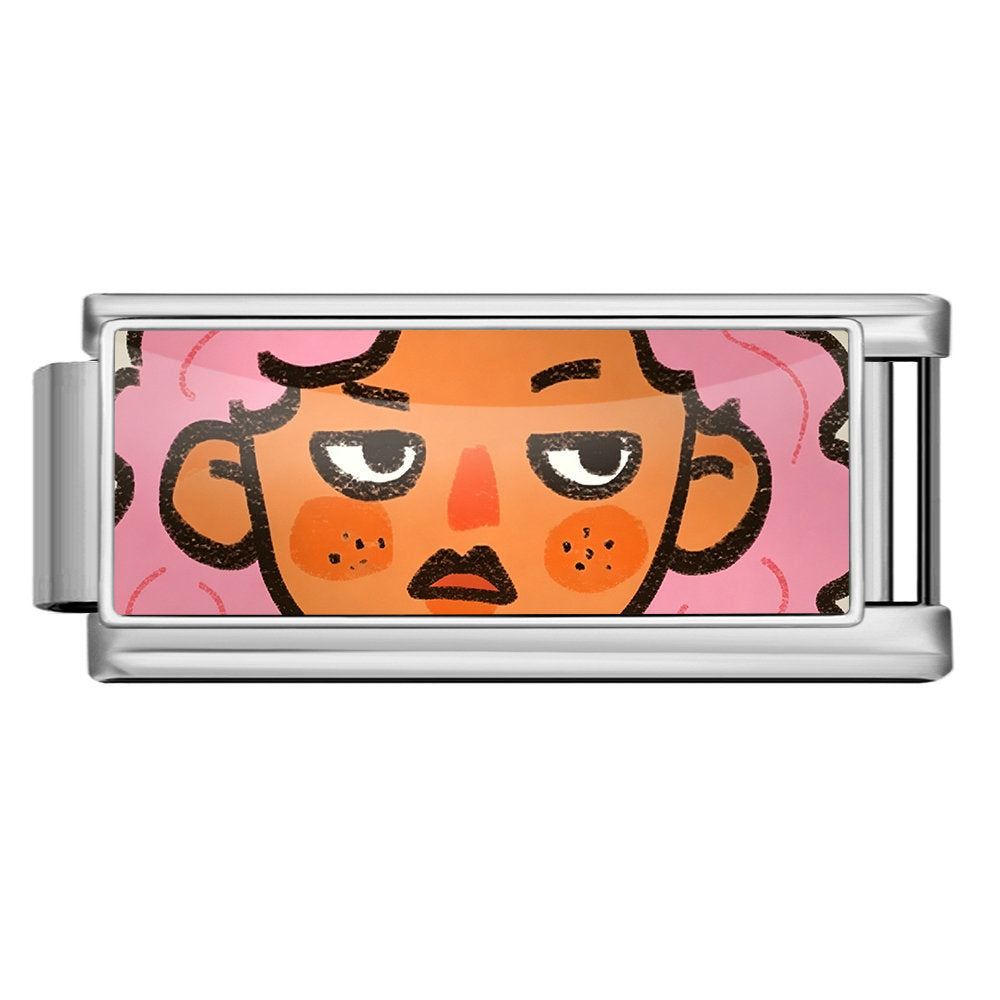 Wholesale Electroplated Stainless Steel Cute Cartoon Modular Bracelet DIY Detachable Elastic Jewelry Accessory