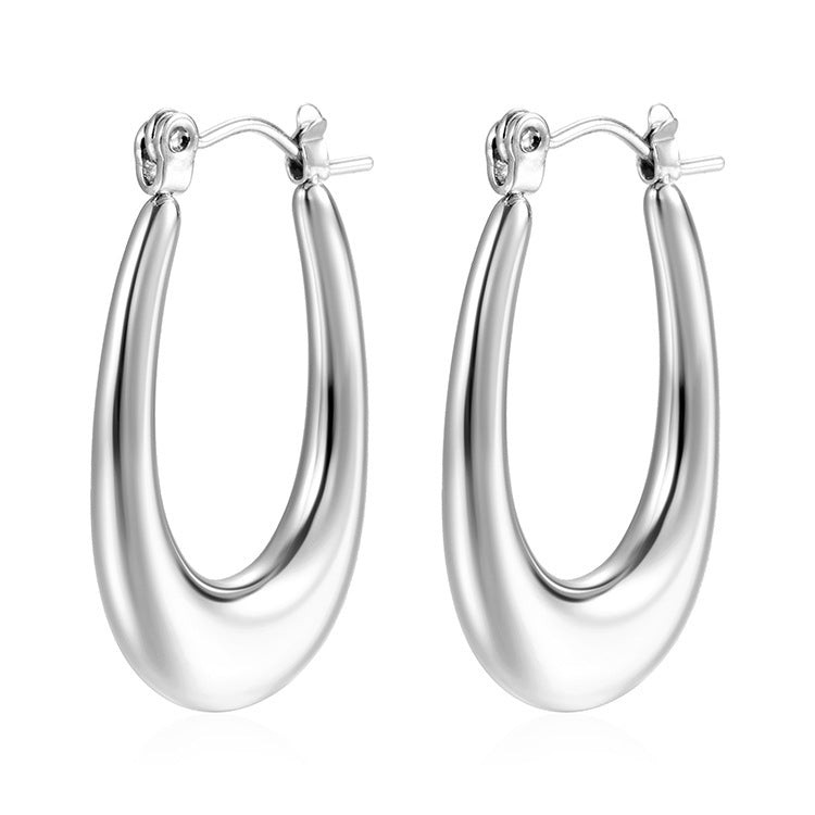 Wholesale  stainless steel earrings  personality 18K earrings