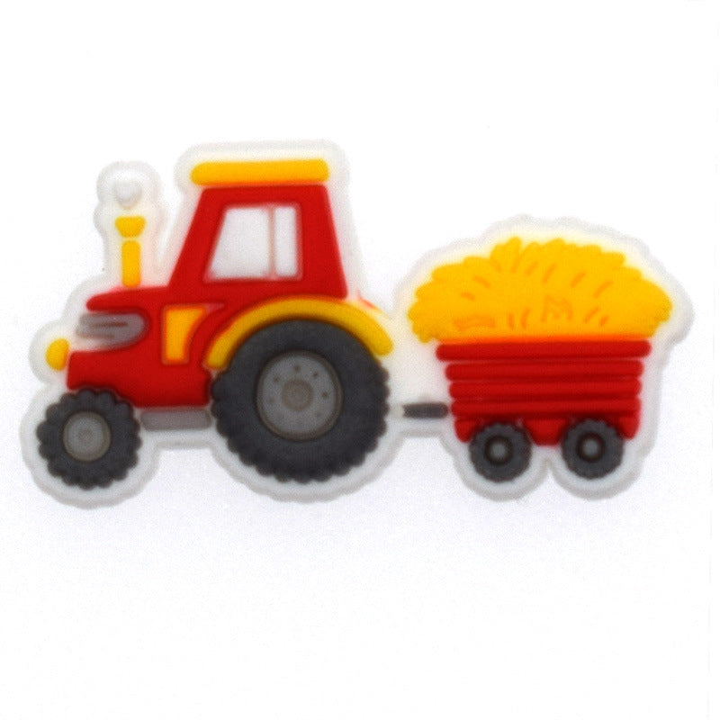 Wholesale Random 100pcs Farm Theme Cartoon Shoes Accessories Shoes Charms ACC-SC-RYY050