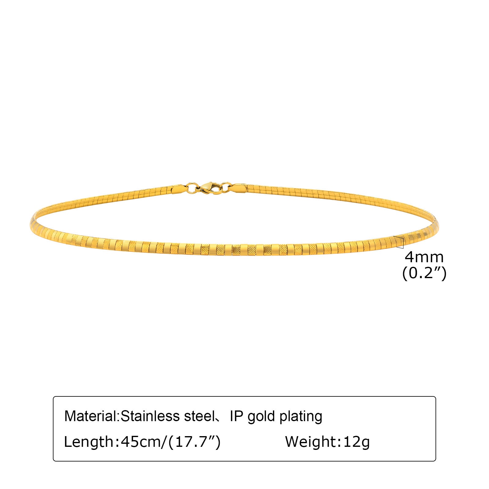 Wholesale Stainless Steel Collar Bone Chain 18K Gold Balls Choker Necklace ACC-NE-HuaLanXin001