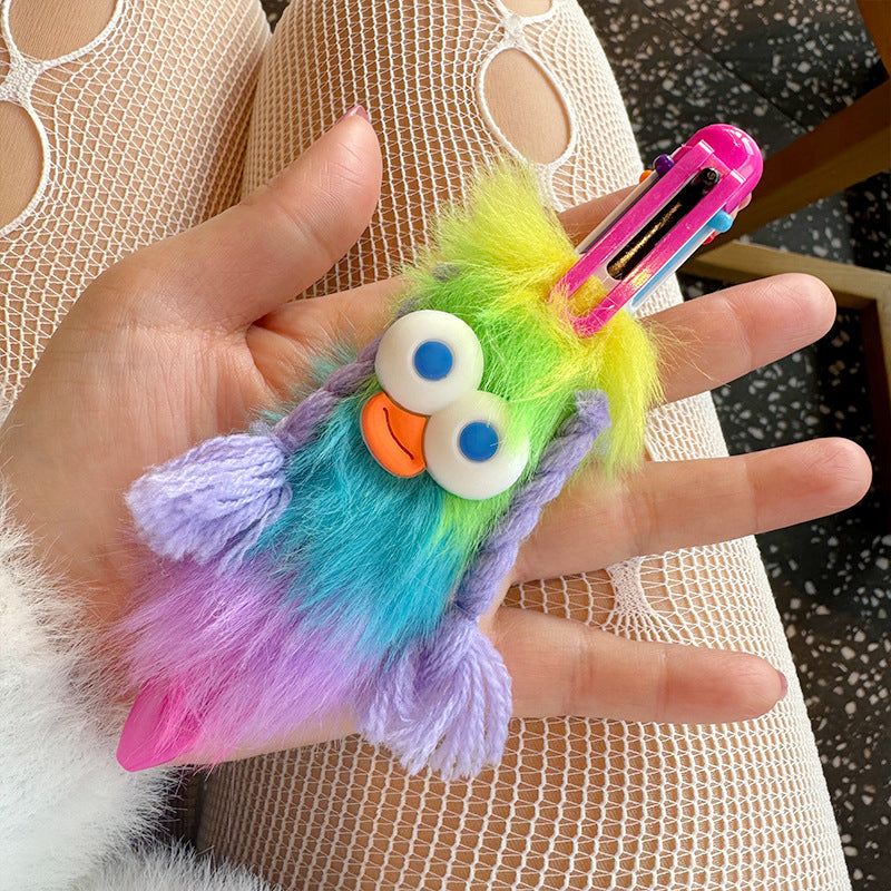 Wholesale Cartoon magic sausage mouth plush press ballpoint pen