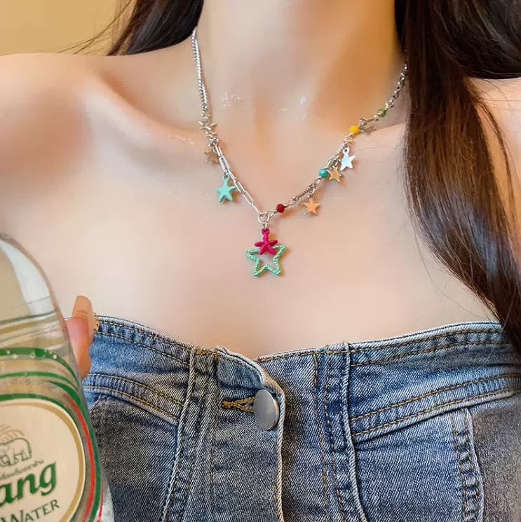 Wholesale  Color Shell Peach Heart Necklace