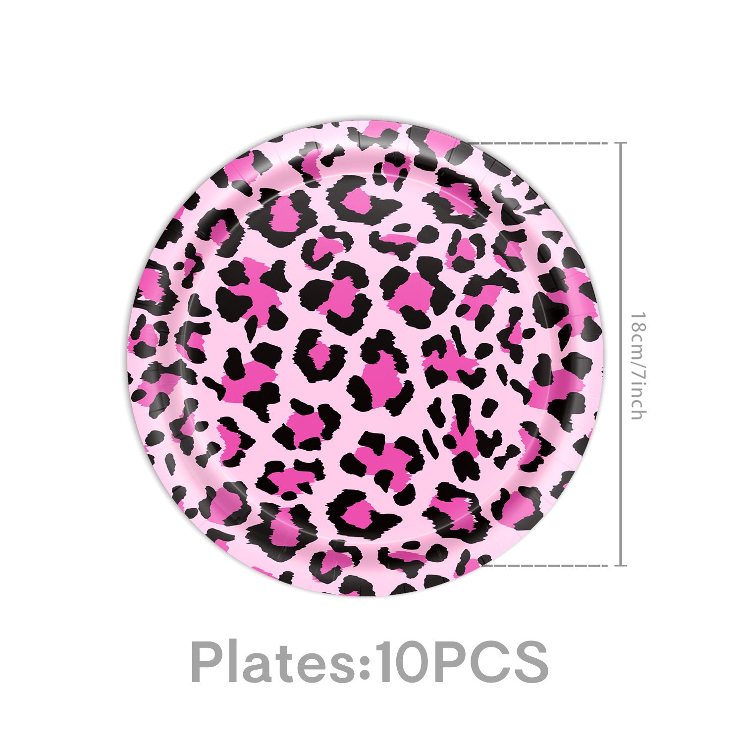Wholesale Pink leopard theme birthday party tableware arrangement disposable paper towels and cups