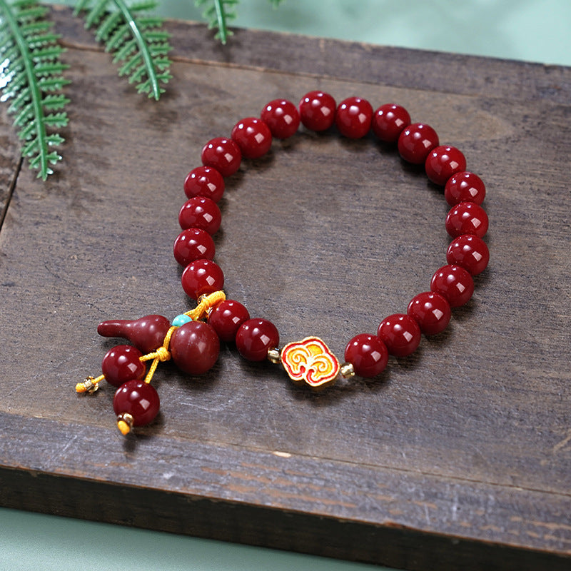 Wholesale  cinnabar beaded bracelet