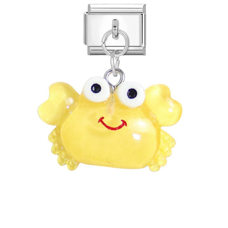 Wholesale 9mm Italian Charm Starter Bracelets DIY Ocean Series Pendant Style Stainless Steel Composable Bracelet