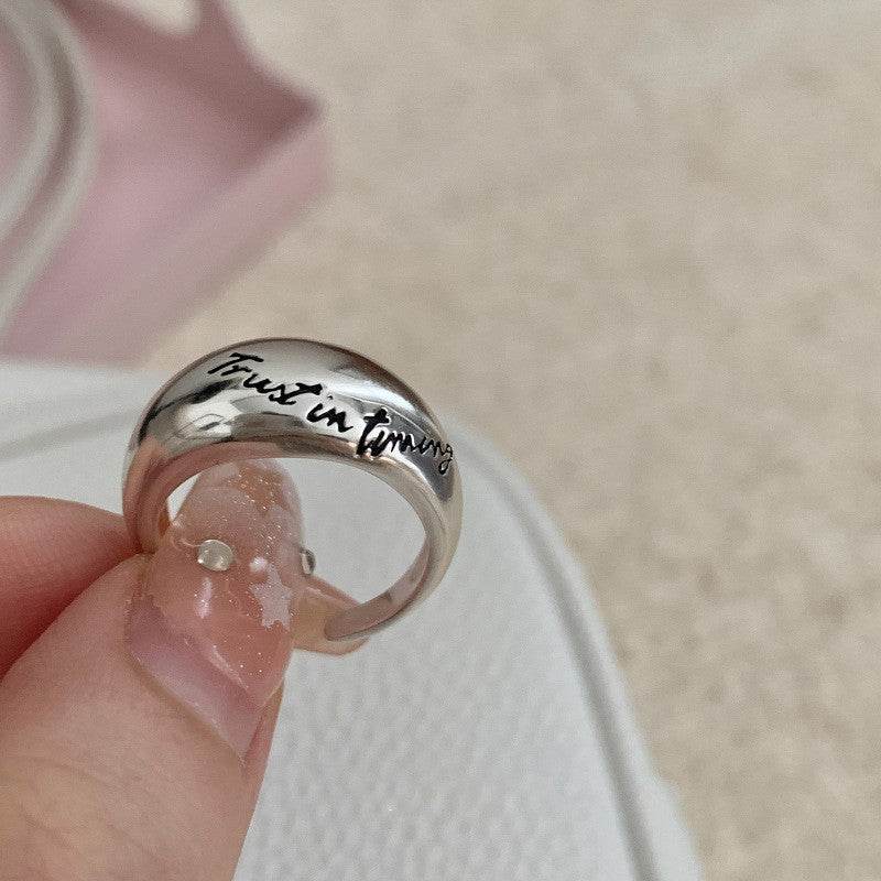 Wholesale Wave Letters 925 Sterling Silver Open Index Finger Ring ACC-RS-YaoFeng004