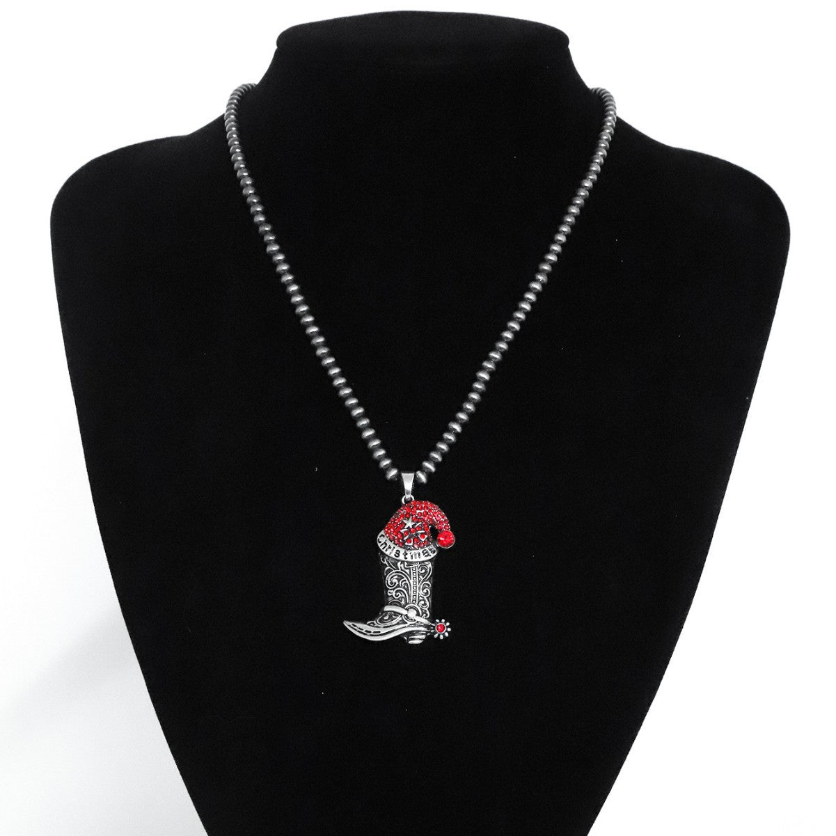 Wholesale Western Cowboy Boho Pendant Necklace Zinc Alloy Geometric Boot Chain Fashion Accessory Gift