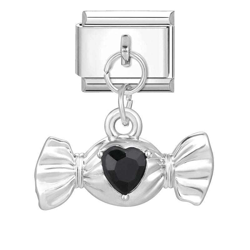 Wholesale Italian Charm Bracelet 9mm DIY Splicing Cute Pendant Stainless Steel Composable Bracelet