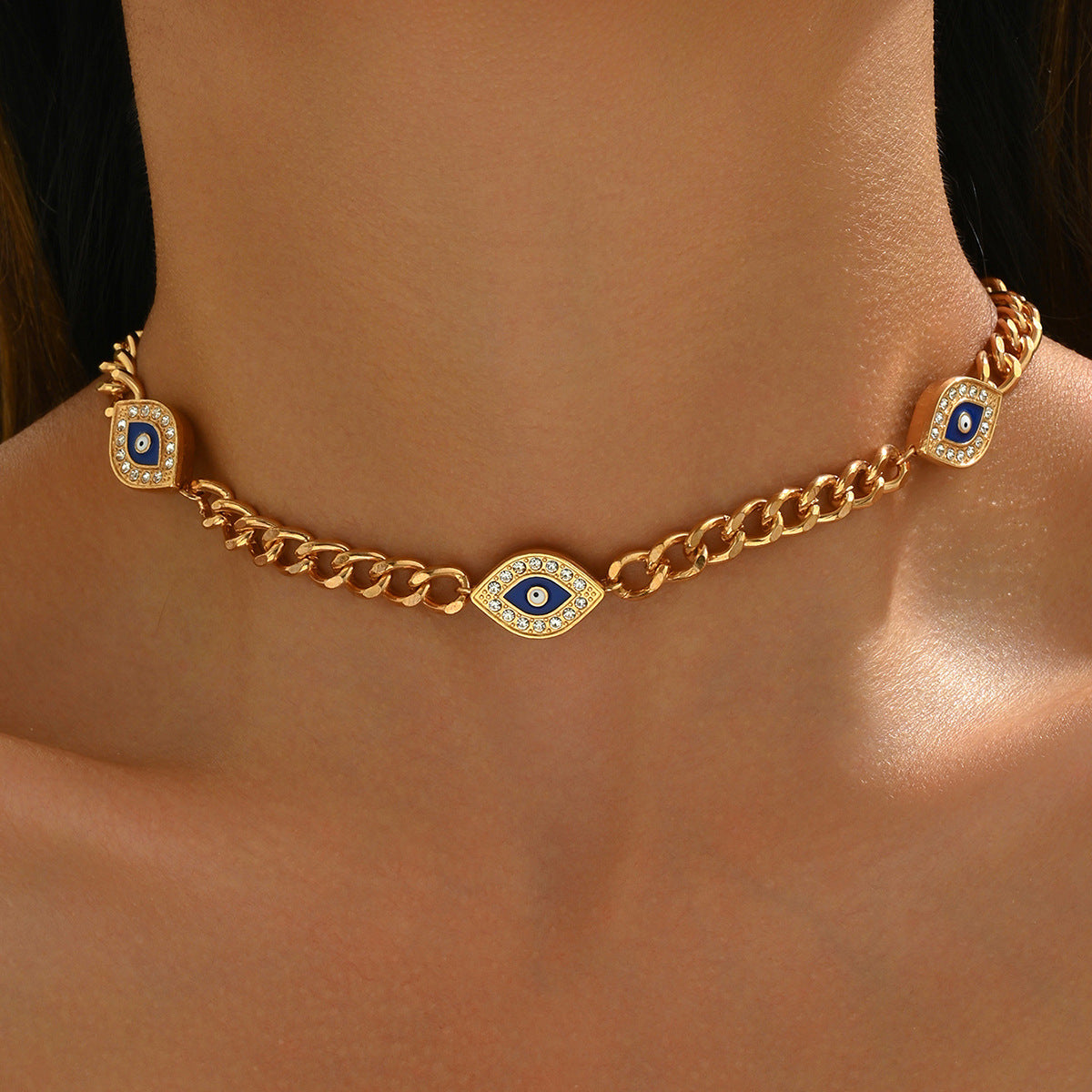 Wholesale evil eye Bohemian style  necklace