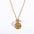 Wholesale  Micro Set Zircon Twelve Constellation Rune New Moon Moon Opal Pendant Necklace