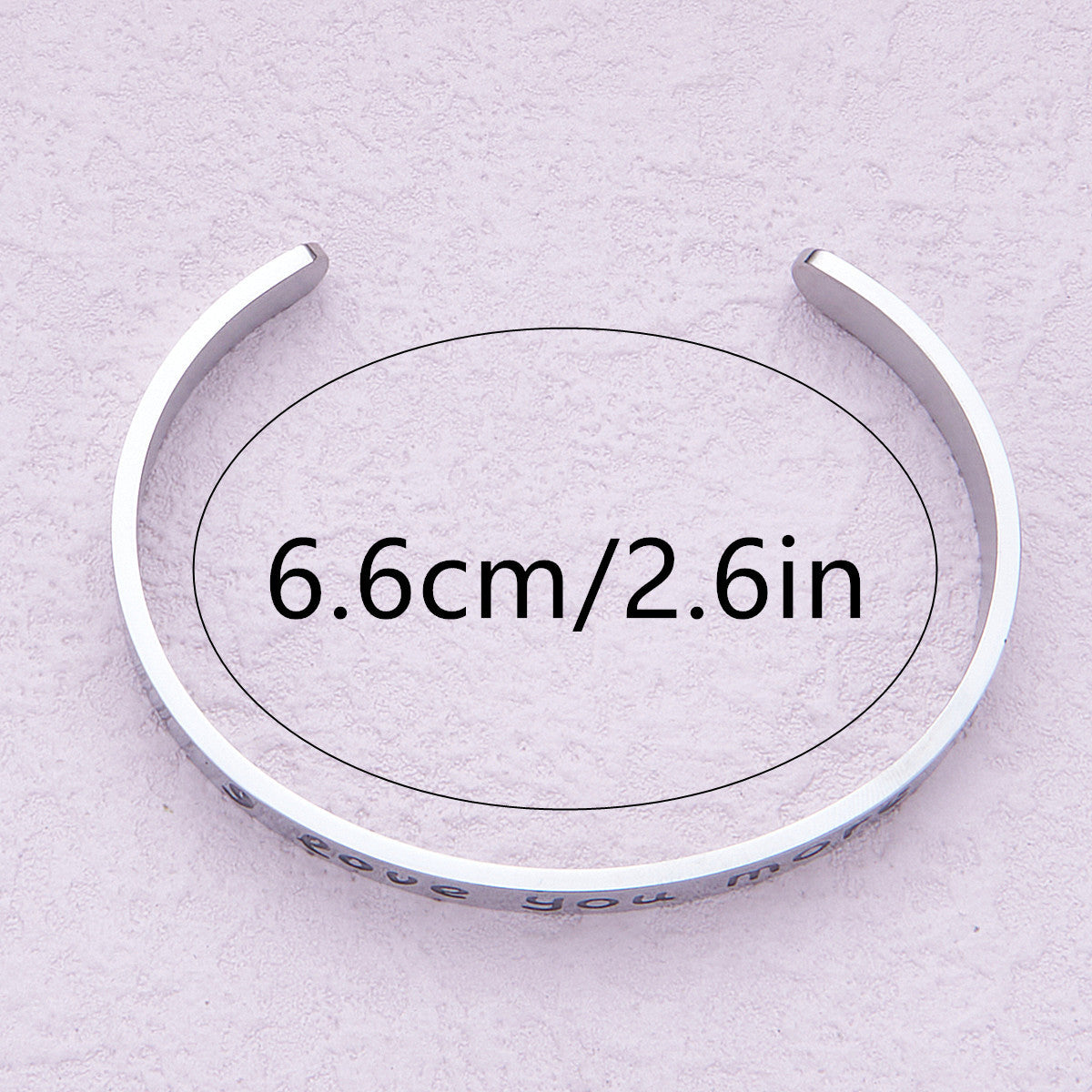 Bracciale regolabile a forma di C regolabile con lettera in acciaio inossidabile all'ingrosso